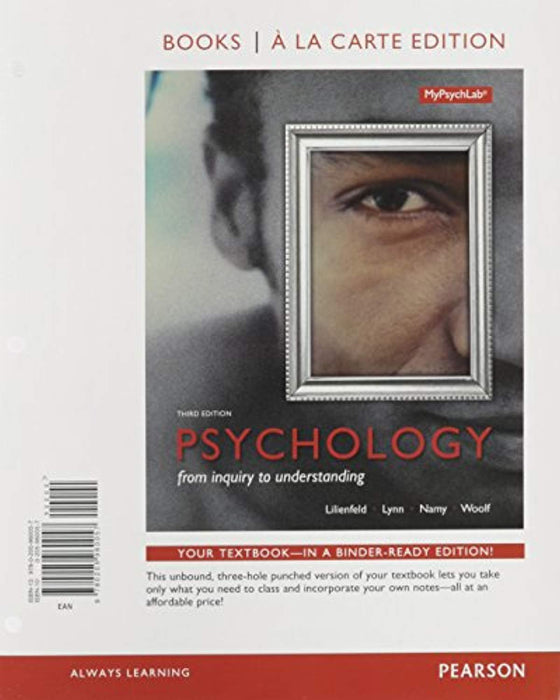 Psychology: From Inquiry to Understanding, Books a la Carte Edition plus REVEL -- Access Card Package (3rd Edition), Loose Leaf, 3 Edition by Lilienfeld, Scott O.