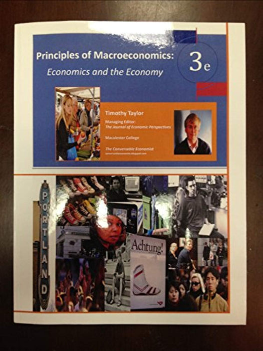 PRIN.OF MACROECONOMICS (LOOSELEAF), Paperback, 3rd Edition by Timothy Taylor