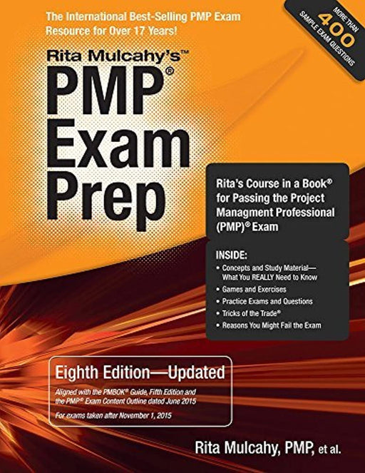 By Rita Mulcahy - PMP Exam Prep: Accelerated Learning to Pass Pmi's Pmp Exam (8 Pap/Cdr), Paperback, 8 Pap/Cdr Edition by Rita Mulcahy