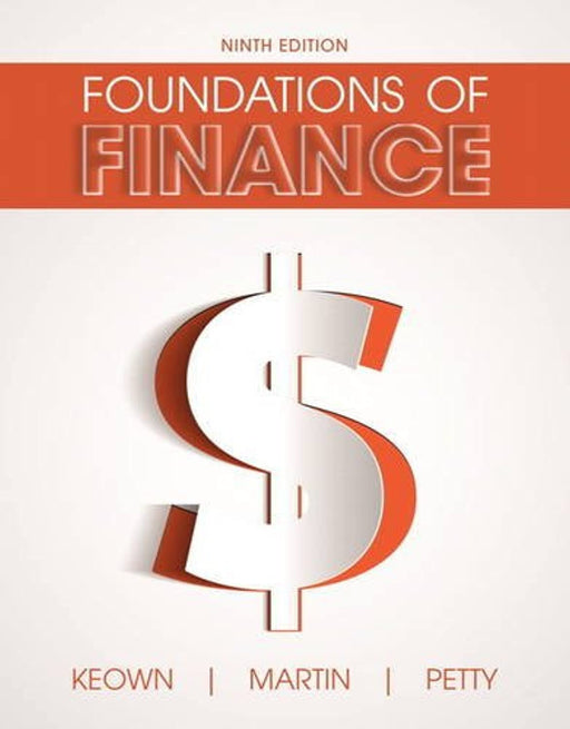 Foundations of Finance (Pearson Series in Finance), Hardcover, 9 Edition by Keown, Arthur (Used)