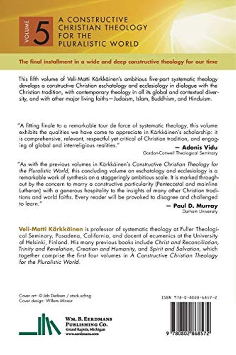 Hope and Community Vol 5: A Constructive Christian Theology for the Pluralistic World (A Constructive Chr Theol Plur World (CCTPW)) (Volume 5)