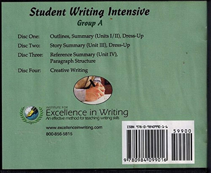 Student Writing Intensive Group A DVD Course, DVD-ROM, 2nd Edition by Andrew Pudewa (Used)