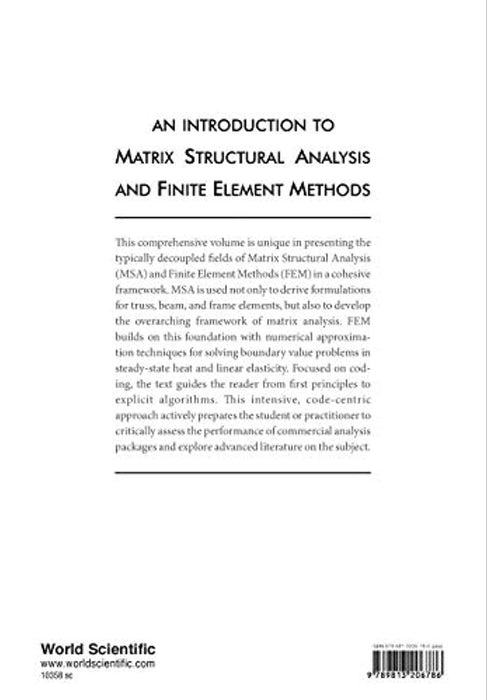 An Introduction to Matrix Structural Analysis and Finite Element Methods, Paperback, Reprint Edition by BAGRIANSKI, SERGUEI