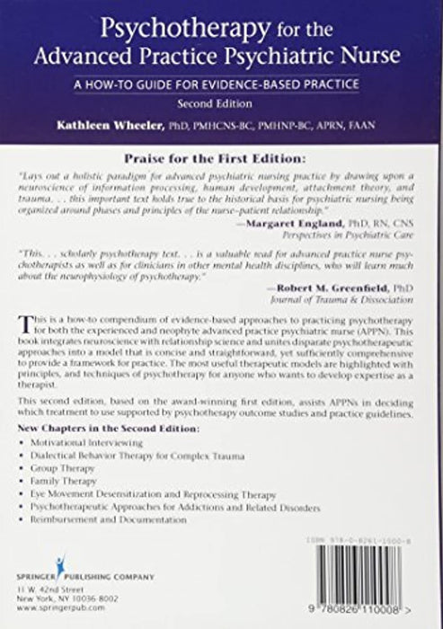 Psychotherapy for the Advanced Practice Psychiatric Nurse: A How-To Guide for Evidence-Based Practice, Paperback, 2 Edition by Wheeler PhD  PMHNP-BC  APRN  FAAN, Kathleen (Used)