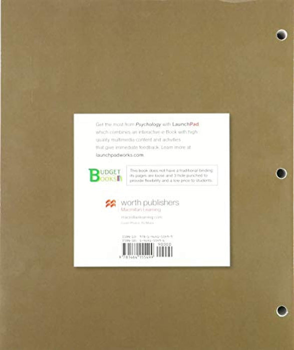 Loose-leaf Version for Psychology 4E &amp; LaunchPad for Psychology (Six Months Access), Loose Leaf, Fourth Edition by Schacter, Daniel L. (Used)