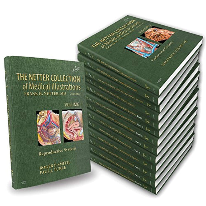 The Netter Collection of Medical Illustrations Complete Package (Netter Green Book Collection), Hardcover, 2 Edition by Netter MD, Frank H.