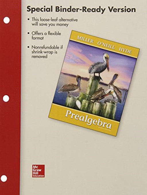 Loose Leaf for Prealgebra, Loose Leaf, 2 Edition by Miller, Julie (Used)