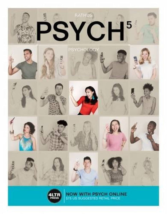 PSYCH 5, Introductory Psychology, 5th Edition (New, Engaging Titles from 4LTR Press), Paperback, 5 Edition by Rathus, Spencer A.