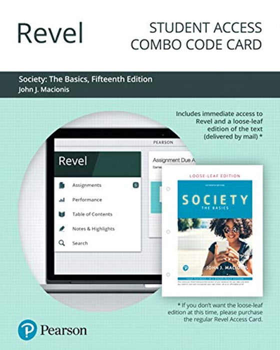 Revel for Society: The Basics -- Combo Access Card, Misc. Supplies, 15 Edition by Macionis, John