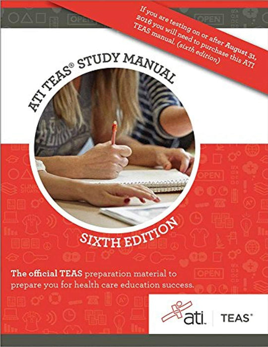 ATI TEAS Review Manual: Sixth Edition Revised, Paperback, 6 Edition by ATI (Used)