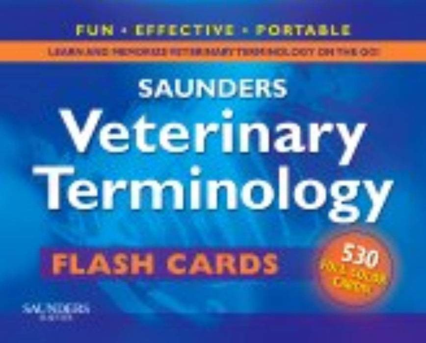 Saunders Veterinary Terminology Flash Cards, Cards by SAUNDERS (Used)