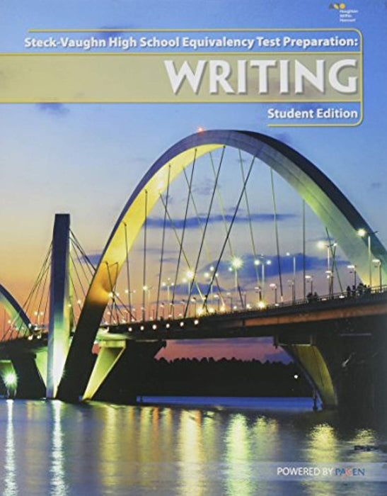 Steck-Vaughn High School Equivalency Test Prep: Writing Student Workbook, Paperback, 1 Edition by STECK-VAUGHN (Used)