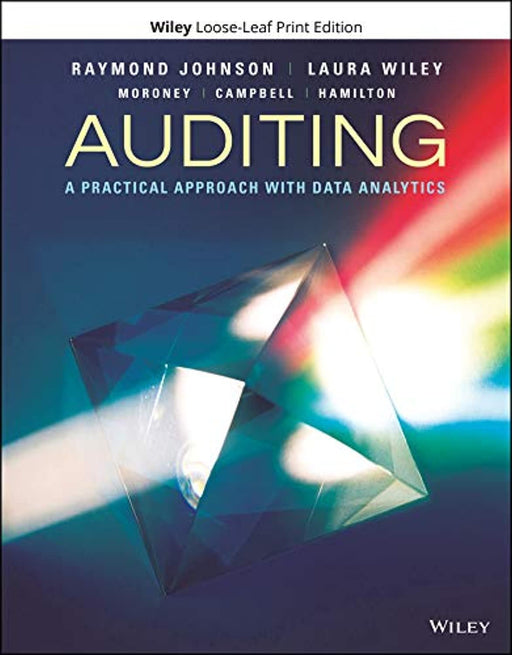 Auditing: A Practical Approach with Data Analytics