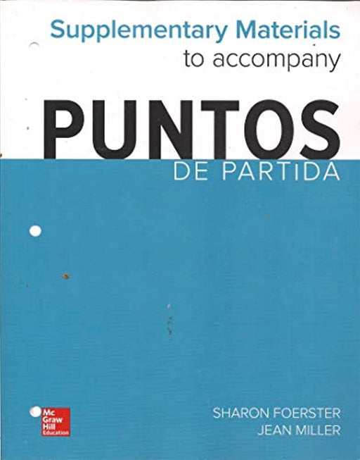 Supplementary Materials to Accompany Puntos de Partida, Paperback by Foerster, Miller (Used)