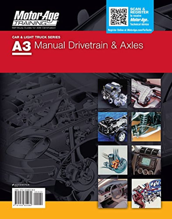 ASE Certification Test Prep - A3 Manual Drive Train &amp; Axles Study Guide (Motor Age Training), Spiral-bound by Motor Age Staff (Used)