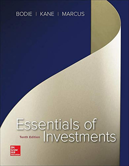 Essentials of Investments (The Mcgraw-hill/Irwin Series in Finance, Insurance, and Real Estate), Hardcover, 10 Edition by Bodie, Zvi (Used)