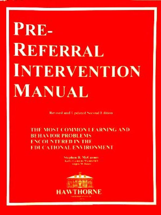 Pre-Referral Intervention Manual, Second Edition, Paperback, 2nd Edition by McCarney, Stephen B. (Used)