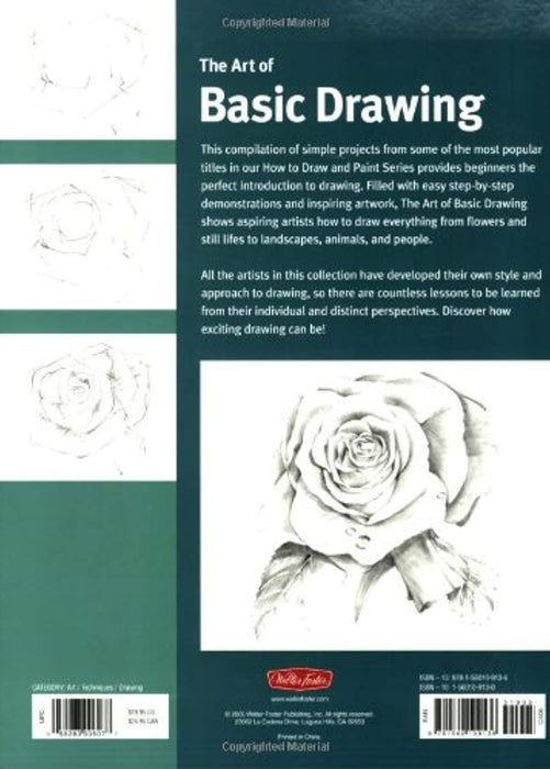 Art of Basic Drawing: Discover simple step-by-step techniques for drawing a wide variety of subjects in pencil (Collector's Series), Paperback by Walter Foster Creative Team