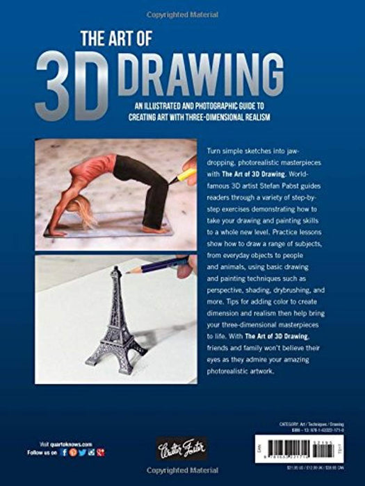 The Art of 3D Drawing: An illustrated and photographic guide to creating art with three-dimensional realism (Art Of...techniques), Paperback, Illustrated Edition by Pabst, Stefan (Used)