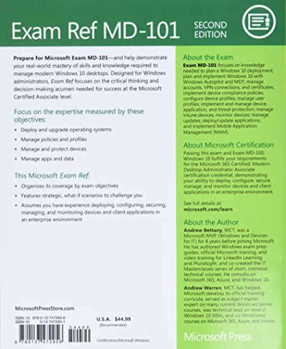 Exam Ref MD-101 Managing Modern Desktops