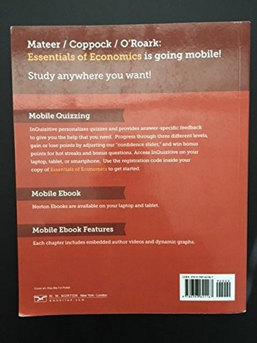 Essentials of Economics Clark College Economics 101, Paperback by Dirk Mateer (Used)