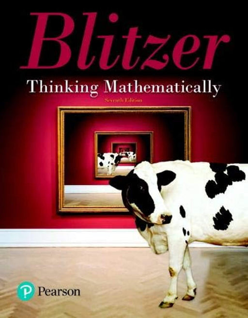 Thinking Mathematically, Hardcover, 7 Edition by Blitzer, Robert (Used)