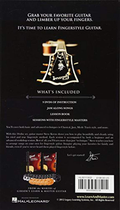Learn &amp; Master Fingerstyle Guitar DVD (Spotlight), Paperback, DVD/Dvdr Edition by Krenz, Steve (Used)