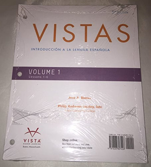 Vistas 5th Vol. 1 (Lessons 1-6) Looseleaf Textbook, Loose Leaf, 5th Edition by vhl (Used)