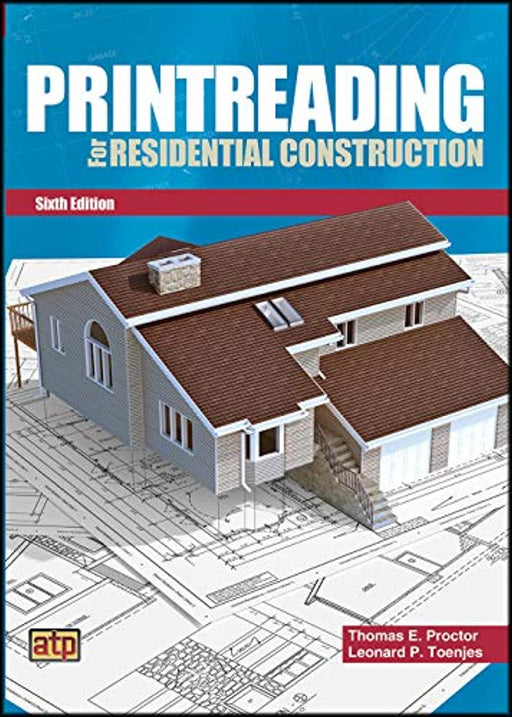 Printreading for Residential Construction Sixth Edition, Paperback, 6 Edition by Toenjes, Leonard P. (Used)