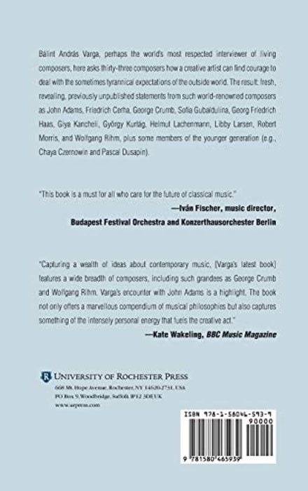 The Courage of Composers and the Tyranny of Taste: Reflections on New Music (Eastman Studies in Music) (Volume 141), Hardcover by Varga, Bálint András (Used)