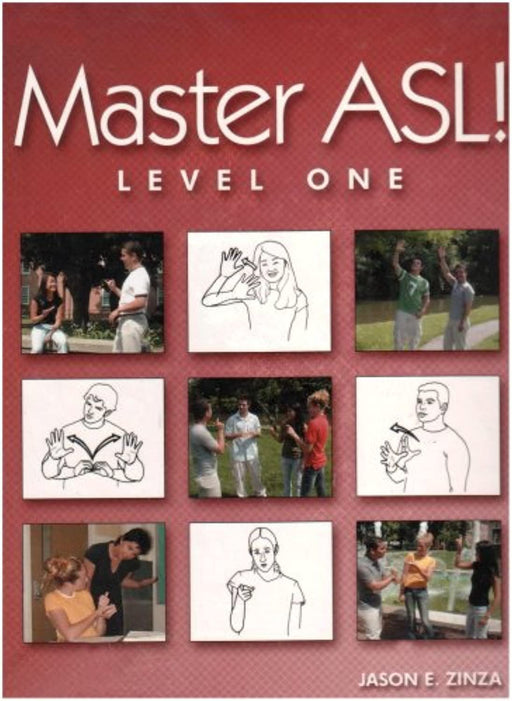 Master ASL - Level One (with DVD), Hardcover by Zinza, Jason E. (Used)