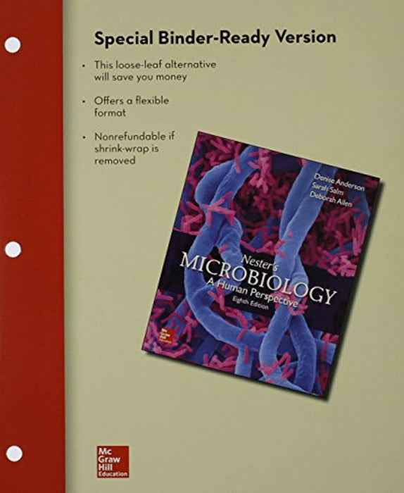 Loose Leaf for Microbiology: A Human Perspective, Paperback, 8 Edition by Anderson, Denise (Used)