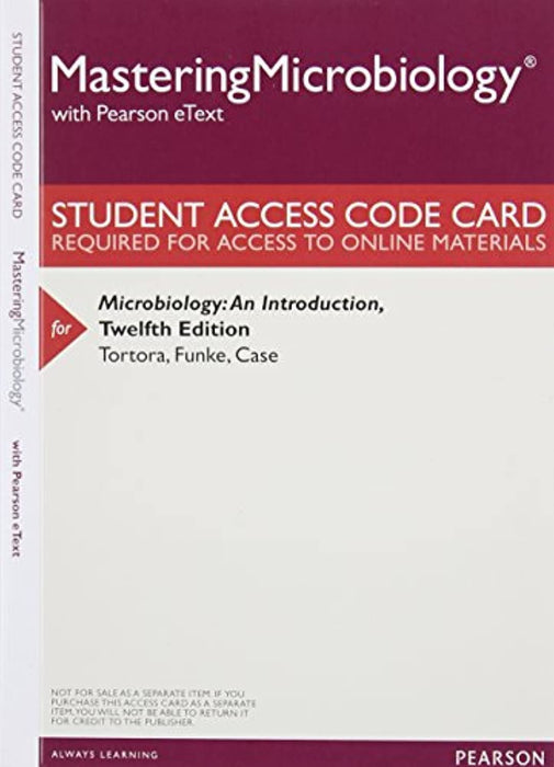 Microbiology: An Introduction, Books a la Carte Plus Mastering Microbiology with eText -- Access Card Package (12th Edition), Loose Leaf, 12 Edition by Tortora, Gerard J.