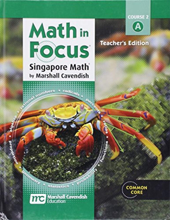 Math in Focus: Singapore Math Teacher Edition, Volume a Grade 7 2013, Hardcover, 1 Edition by HOLT MCDOUGAL (Used)