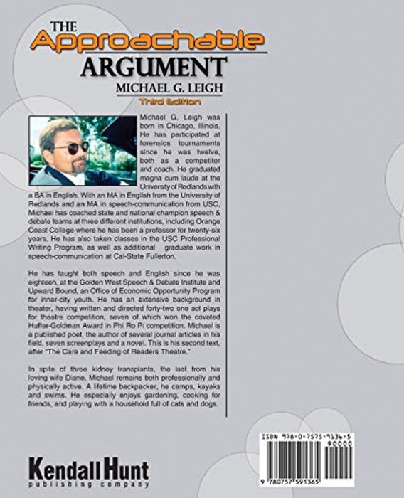 Approachable Argument, Print on Demand (Paperback), 3rd Edition by Michael G. Leigh (Used)