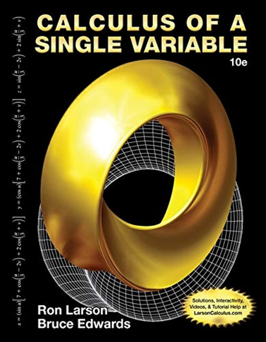 Student Solutions Manual for Larson/Edwards' Calculus of a Single Variable, 10th Edition