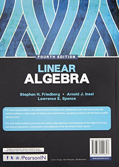 Linear Algebra, Paperback, 4th Edition by Friedberg, Stephen H. (Author)., Arnold J. Insel (Author)., Lawrence E. Spence (Author) (Used)