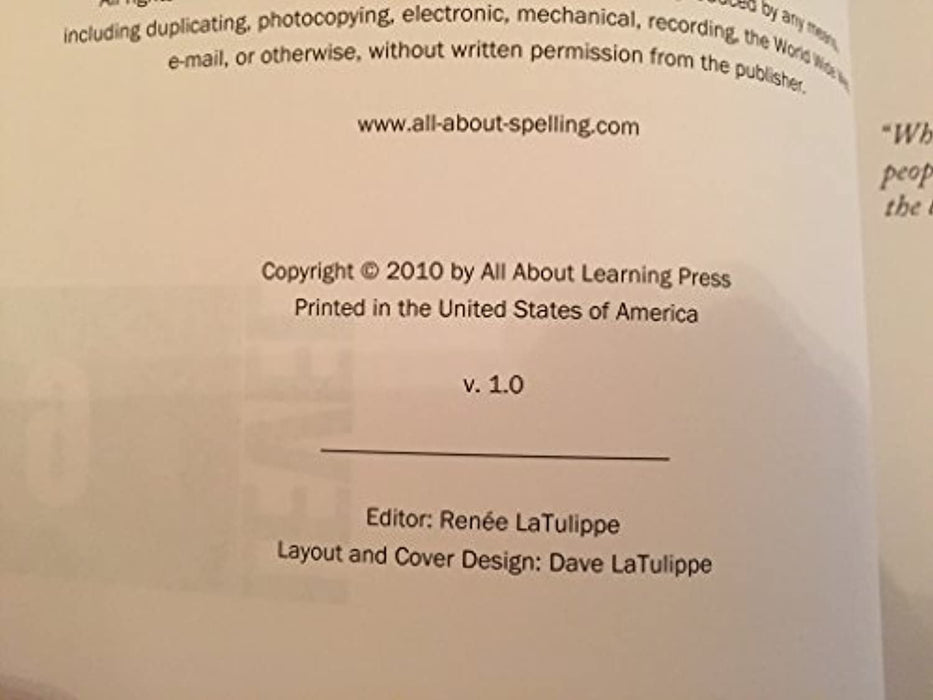 All About Spelling Level 6, Paperback by Marie Rippel