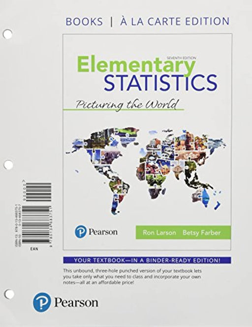 Elementary Statistics: Picturing the World, Loose-Leaf Edition Plus MyLab Statistics with Pearson eText -- 24 Month Access Card Package