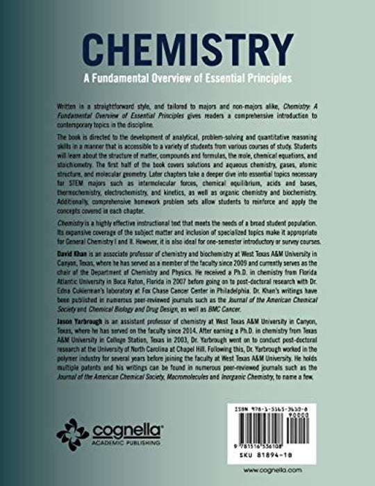 Chemistry: A Fundamental Overview of Essential Principles, Paperback by Khan, David R.