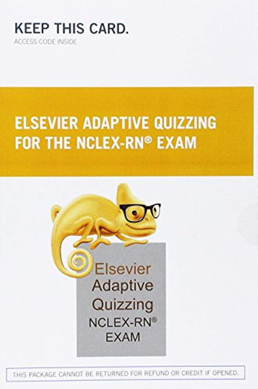 Elsevier Adaptive Quizzing for the NCLEX-RN Exam (36-Month) (Retail Access Card), Printed Access Code, 1 Edition by Elsevier