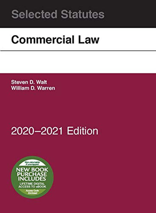 Commercial Law, Selected Statutes, 2020-2021