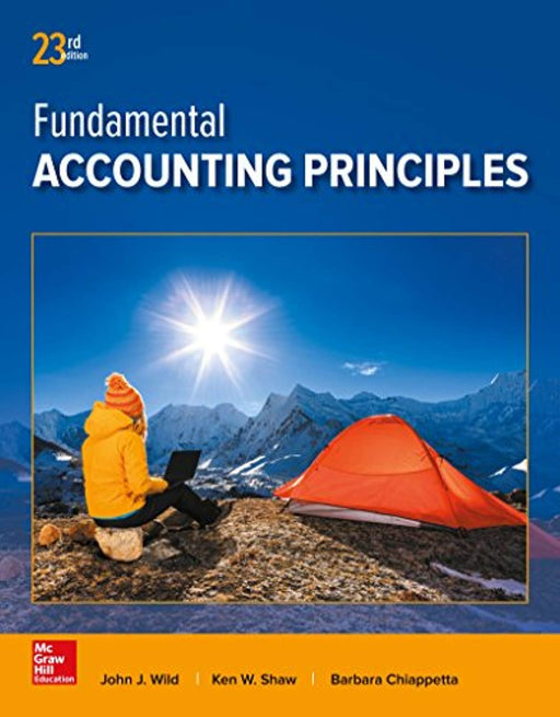 Fundamental Accounting Principles, Hardcover, 23 Edition by Wild, John (Used)