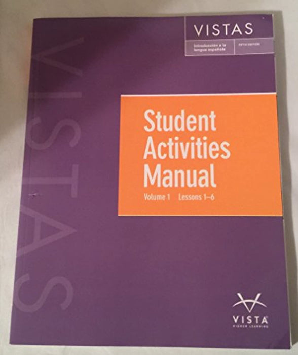Vistas 5th Vol. 1 (Lessons 1-6) Looseleaf Textbook, Loose Leaf, 5th Edition by vhl (Used)